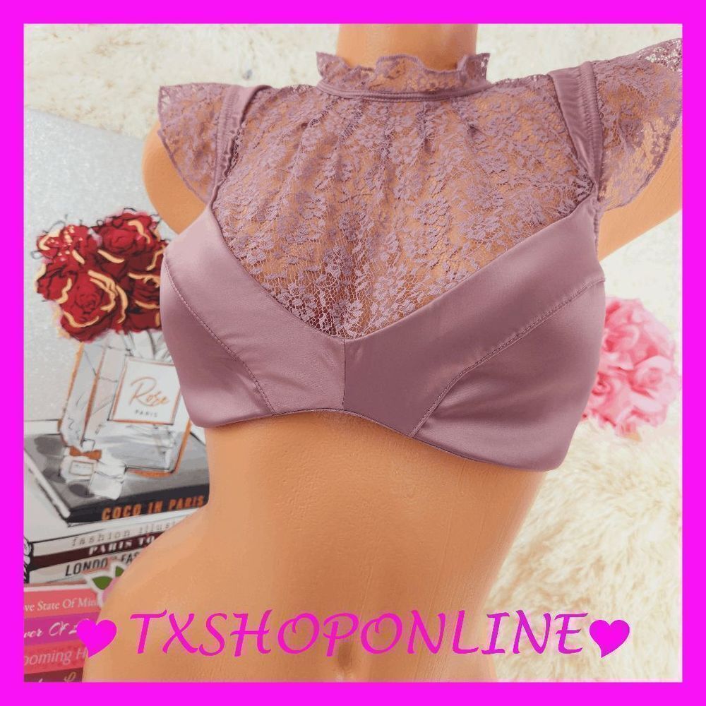 💕💕 {Victoria's Secret} High Neck Lined Plunge bra top💕💕 NWT